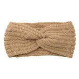 Knitted Cross Headband Ear Protection Braided Headband - Minihomy