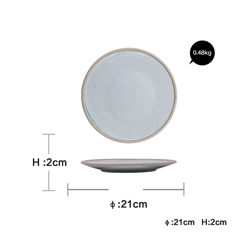 Household Dinner Plate  Flat Plate Bowl And Plate Set - Minihomy