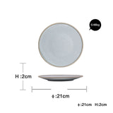 Household Dinner Plate  Flat Plate Bowl And Plate Set - Minihomy