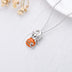 Halloween Jewelry Pumpkin Necklace 925 Sterling Silver Cat Necklace for Girls Women Birthday Christmas Halloween Jewelry Gifts - Minihomy