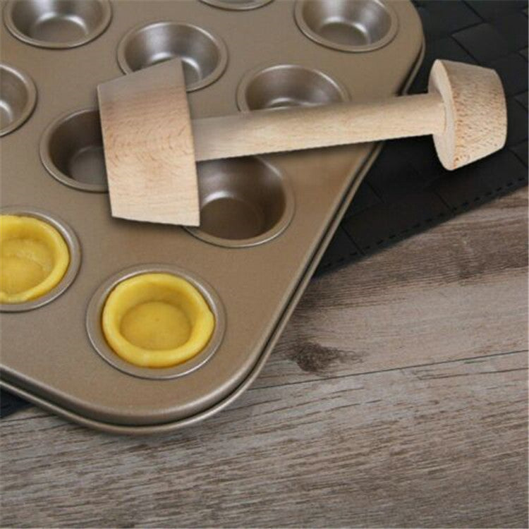 Wood Tart Tamper Double Side Wooden Pastry Egg Tart Pusher Baking Cake Kitchen Tools - Minihomy