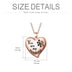 925 Sterling Silver Photo Heart Locket Necklace That Hold Pictures - Minihomy