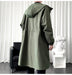 Men's Windbreaker Long Hooded Big Pocket Jacket - Minihomy