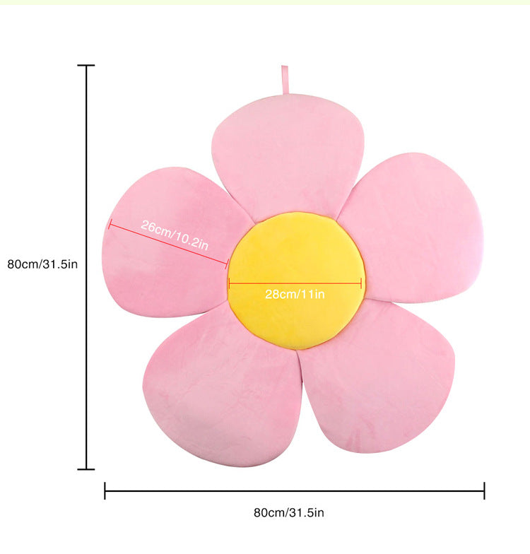 Baby Bath Mat Flower-shaped Soft Short Plush Blooming Shower Pads - Minihomy