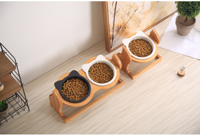 Pet bowl cat food bowl - Minihomy