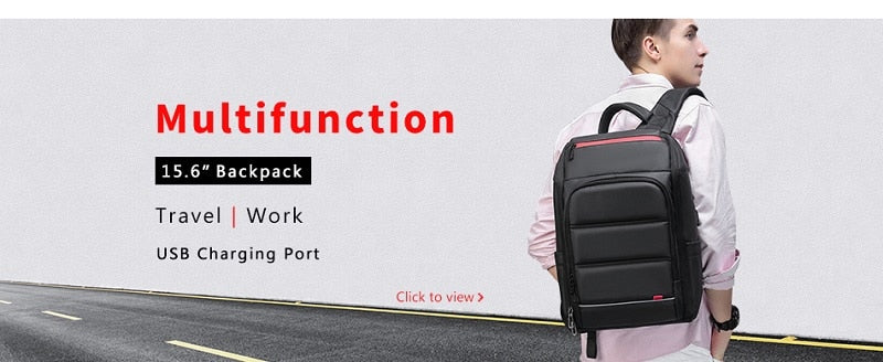 Multi-function backpack male - Minihomy