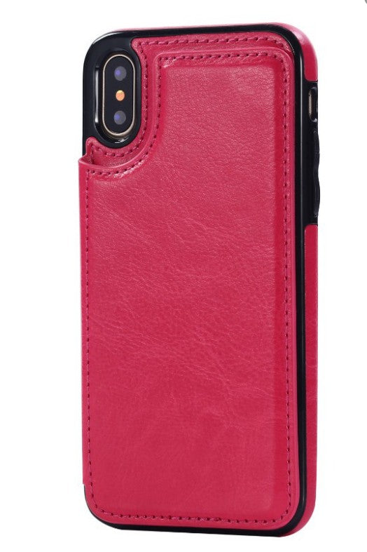 Apple-Compatible Cell Phone Shell: Rear Cover Protective Leather Case - Minihomy