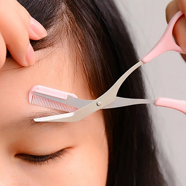 Beauty tools eyebrow scissors with eyebrow comb - Minihomy