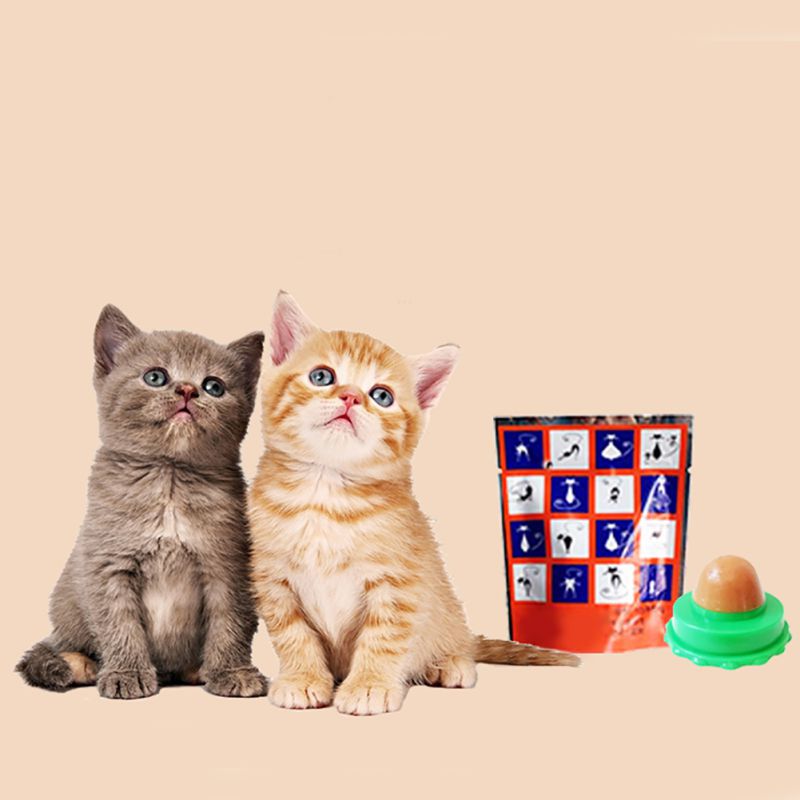 Pet Cat Sugar Energy Ball Lick Toys Catnip - Minihomy