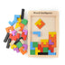 Wooden Multi-Color Tangram Tetris Toy