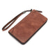 Men's Leather Clutch Wallet - Slim & Stylish Business Card Holder - Minihomy