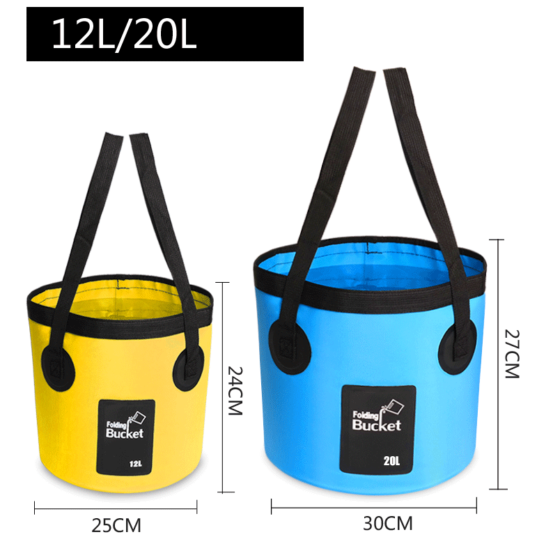 Portable Travel Bag Fishing Bucket Folding Bucket Bag Outdoor Convenient Travel Car Wash Bucket Outdoor Waterproof Bag - Minihomy