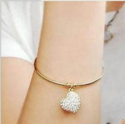 Opening Heart Alloy Bracelet - Minihomy