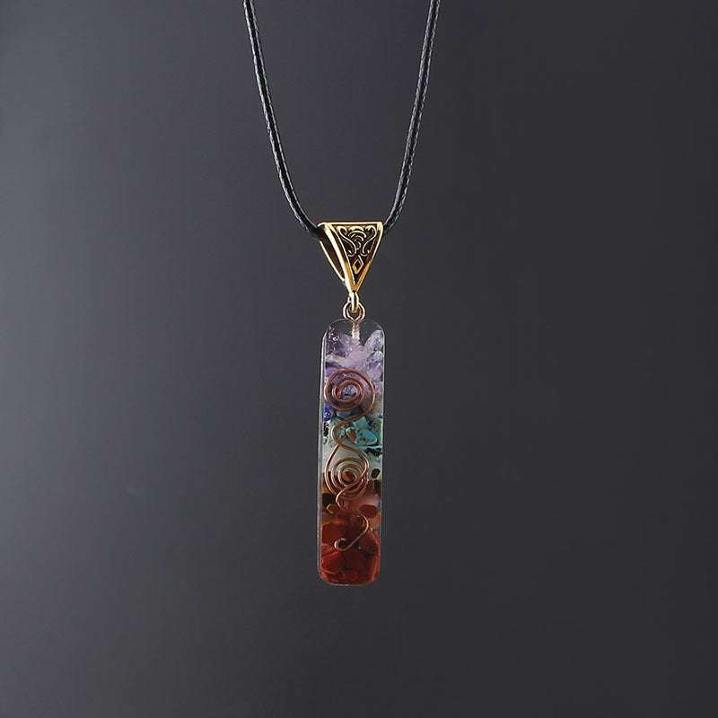 Gravel Seven Chakra Spirit Pendant - Minihomy