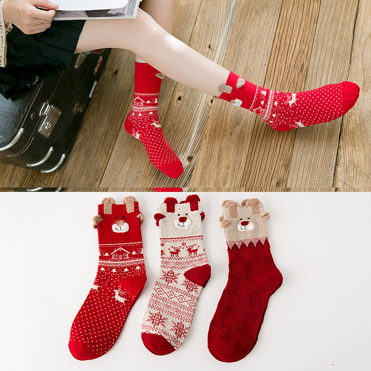 Cute Santa Claus Christmas Socks for Holiday Fun - Minihomy