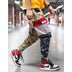 Large size loose camouflage tooling men's elastic waist casual trousers - Minihomy