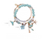 Whale tail bracelet double elastic personality retro flower starfish national wind jewelry