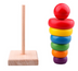 Children's educational wooden toys Rainbow Tower Jenga Stacks high - Minihomy