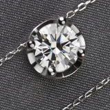 Moissanite necklace 1.5 carats VVS1 - Minihomy