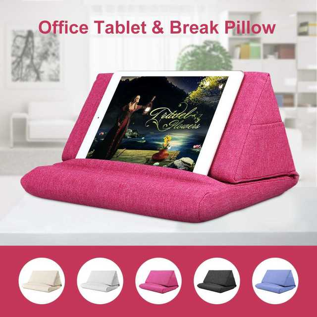 Tablet computer mobile phone support pillow