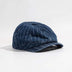 Japanese Retro Washed Denim Casual Striped Cap Women - Minihomy