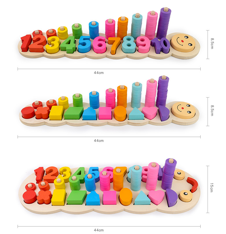 Early Childhood Education Wooden Logarithmic Board - Minihomy