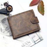 Leather PU Bifold Short Wallets - Minihomy