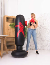 Boxing Punching Bag Inflatable Free-Stand Tumbler Sandbag - Minihomy