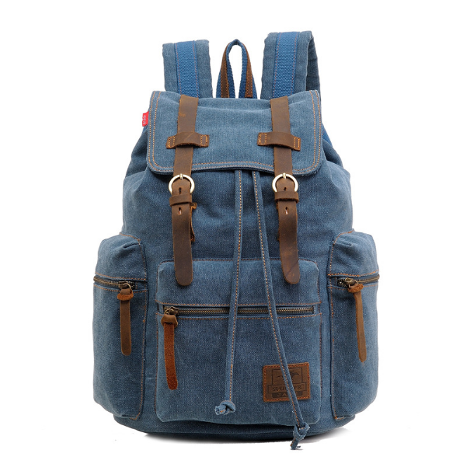 Men's Vintage Canvas Backpack - Minihomy