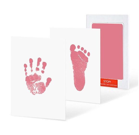 Non-toxic and wash-free baby ink watermarking oil fingerprints and footprints kit family souvenirs - Minihomy