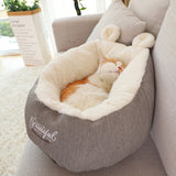 Pet Dog Bed Warming Soft Sleeping Bag Cushion Puppy Kennel - Minihomy