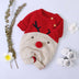 Boys and girls knitted cartoon deer romper Christmas sweater - Minihomy