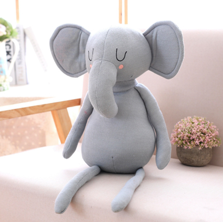 Cute Elephant Bunny Doll Simulation plush Smooth feel High quality fabric toys - Minihomy