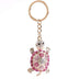 Novelty Rhinestone Tortoise Keychain - Minihomy