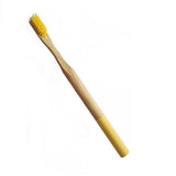 Natural round handle bamboo toothbrush - Minihomy