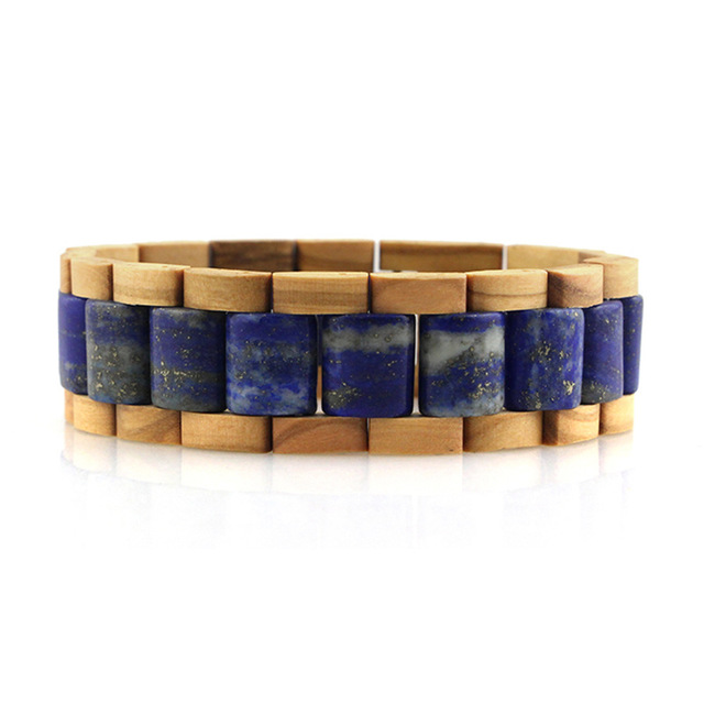 Vintage Stone Wood Bracelet