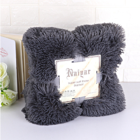 Super Soft Long Shaggy Fuzzy Warm Elegant Cozy With Fluffy Sherpa Throw Blanket