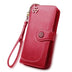 Split Leather Long Wallet for Women