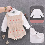 Newborn Knitted Clothes Spring Autumn Toddler Baby Girl Rompers - Minihomy