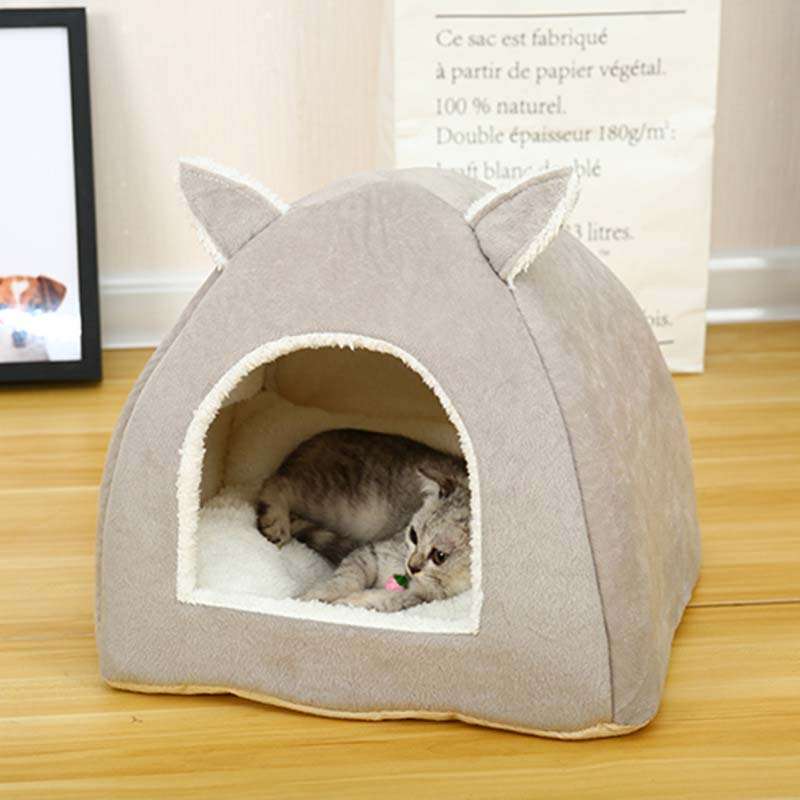 Cat House Closed Folding Cat Villa Teddy Pet Supplies - Minihomy