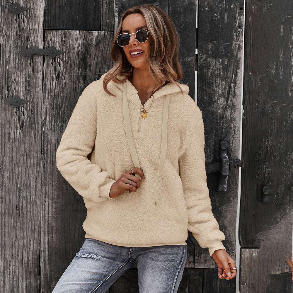 Casual Women's Warm Loose Solid Color Sweater - Minihomy