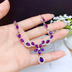 Natural Brazilian Amethyst Necklace Women - Minihomy