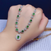 Natural Diopside Necklace Female Pendant S925 Pure - Minihomy