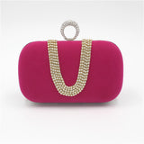 Velvet Clutch Bridal Dress Bag Ladies Evening Bag