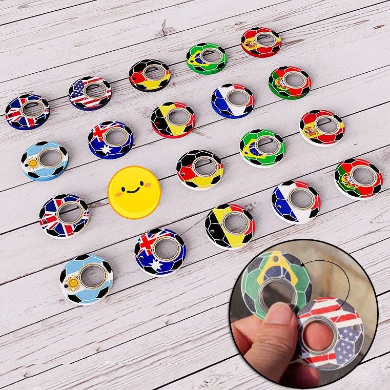 Creative Football World Cup Spinner Toy Keychain - Minihomy