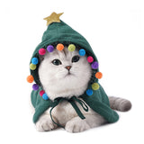 Cute Dog Cat Costume Christmas Cloak Halloween Disguise Cat - Minihomy