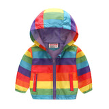 Hooded jacket with print pattern for kids - Minihomy