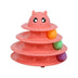 Cat toy turntable ball three-layer cat tower - Minihomy