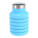 500ML Portable Silicone Water Bottle Retractable Folding Coffee Bottle Outdoor Travel Drinking Collapsible Sport Drink Kettle - Minihomy