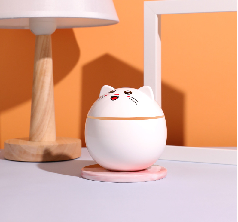 Mini Air Humidifier Cute Cat Air Purifier for Home Car USB - Minihomy